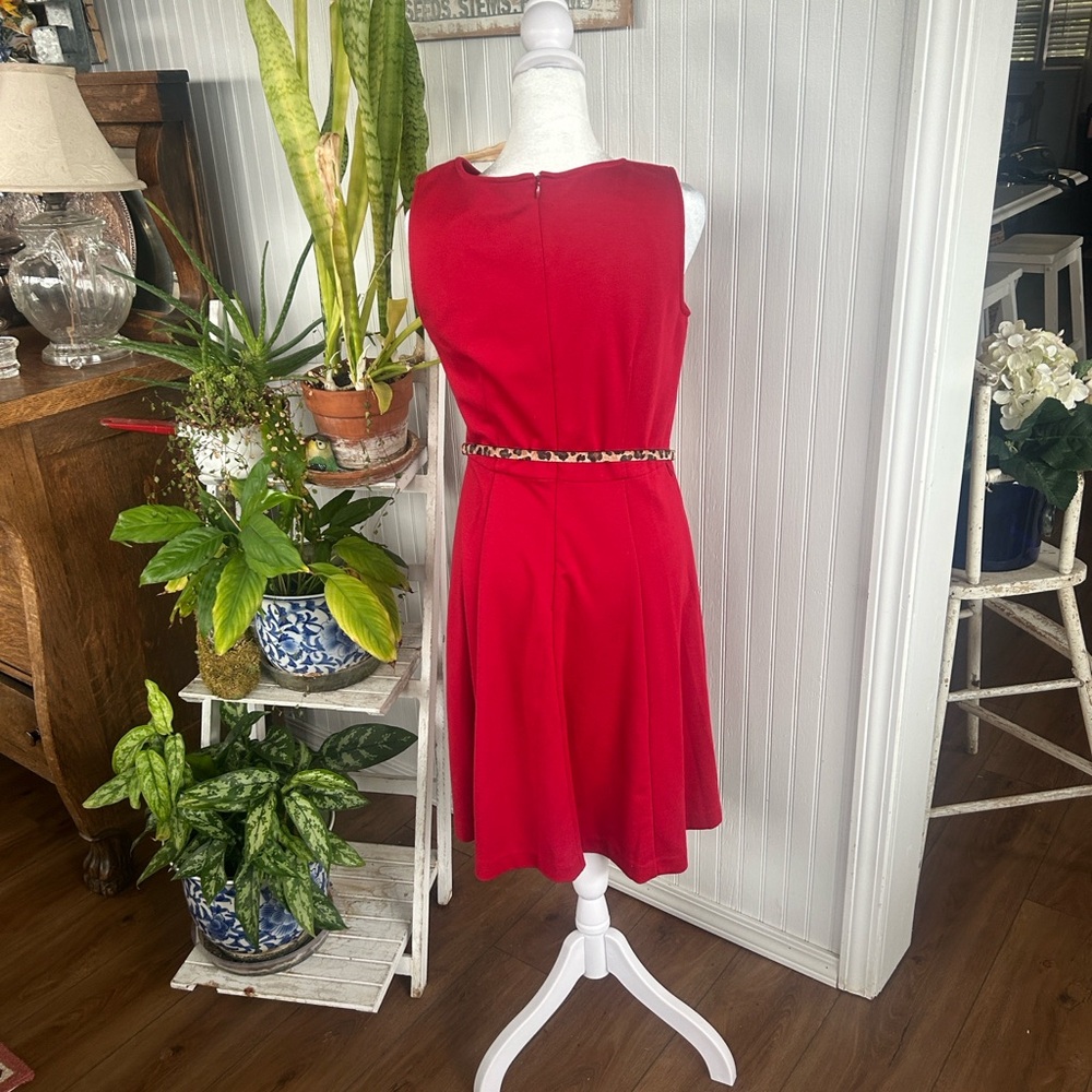 212 Collection Red Mini Dress with Belt